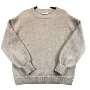 PRINCESS POLLY Sweater Women's US 2 Beige Crew Neck Long Sleeve Knit